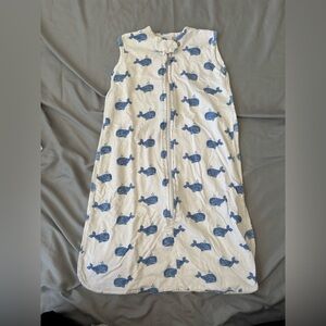 Amazon White Sleep Sack with Blue Whale Print